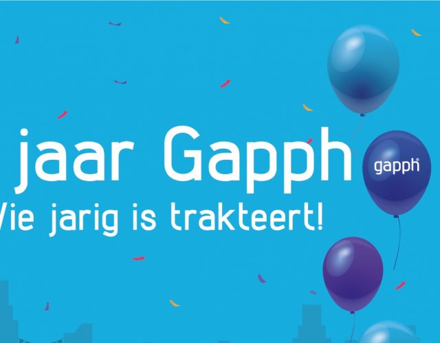 Gapph bestaat 10 jaar: wie jarig is trakteert!