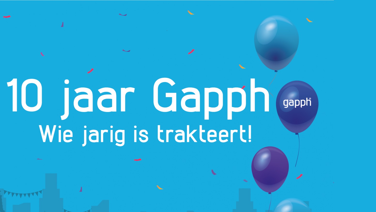 Gapph bestaat 10 jaar: wie jarig is trakteert!